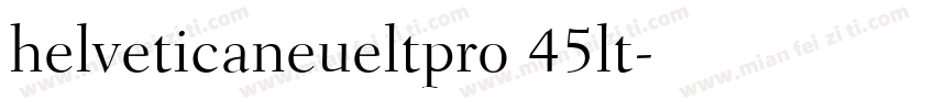 helveticaneueltpro 45lt字体转换